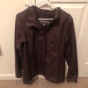Eddie Bauer Dark Purple Raincoat, Women’s M